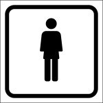 Ženklas - vyrų tualetas